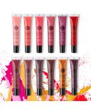 Ofanyia Crystal Lip Gloss Set - 12 Shimmering Colors | Long-Lasting Moisturizing Lip Tint for Kids, Teens, Women - Buy Online on GoSupps.com