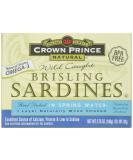 Crown Prince Brisling Sardines in Water - 3.75 oz | Premium Seafood - Buy Online on GoSupps.com