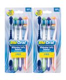 RM Oral Whitening Cavity Defense Soft Toothbrushes 4 Count Twin Pack - Gentle Cleaning for Brighter Smiles - Buy Online on GoSupps.com