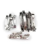 15pcs French Style Barrette Hair Clip Kit - Assorted Sizes 40mm, 60mm, 80mm - Buy Online on GoSupps.com