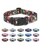 Suredoo Adjustable Dog Collar - Soft Comfort Nylon for Small & Medium Dogs and Cats (L Floral Design Neck 38-63 cm) - Buy Online on GoSupps.com