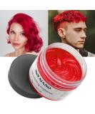 Temporary hair color red hair color styling hair hartone for men women natural hairstyle pomade temporary hair dye wax for party cosplay & halloween 4.23 ounces (red) #7 red red - Buy Online on GoSupps.com