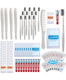 Hushee 96 Sets Bulk Hygiene Kit | Essential Toiletry Kits for Homeless & Travel | Shampoo Soap Comb Toothbrushes & Toothpaste Individually Wrapped - Buy Online on GoSupps.com