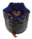 Forged Dice Co. Endless Hoard Dice Bag - Holds 1,000+ Polyhedral Dice - Dice Storage Pouch with Pockets - Black/Blue - Buy Online on GoSupps.com
