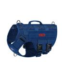 Oneigris no-pull dog harness Aire mesh adjustable safety harness Ultra breathable for large/medium dog Breast harness Dog hardness with 2 handles dog vest blue m (neck: 40-58cm breast: 60-81cm) - Buy Online on GoSupps.com