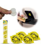 HOVUK Trash Can Freshener - Lemon Odor Remover & Air Freshener for Kitchen Waste Buckets (4 Pieces) - Self-Adhesive Swing Pedal Air Dent - Buy Online on GoSupps.com