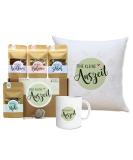 Owlbook Tea Gift Set - Perfect Mother's Day & Christmas Gift with 4 Teas Tea Egg Cups & Pillow for Women - Buy Online on GoSupps.com