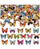 200Pcs Wooden Butterfly Buttons for DIY Crafts - Colorful 1 Inch Cute Animal Buttons for Sewing and Decorative Clothing Accessories - Buy Online on GoSupps.com