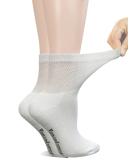 Yomandamor Ladies 6 Pairs Bamboo Diabetic Ankle Socks with Non-Binding Top And Cushion Sole L Size 3-8 6 Pairs White - Buy Online on GoSupps.com