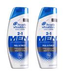 Head & Shoulders For Men Full & Thick 2 in 1 Dandruff Shampoo + Conditioner 12.8 FL OZ - Pack of 2 - Buy Online on GoSupps.com