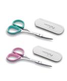 PAFASON Stainless Steel Curved and Straight Nail Cuticle Manicure Scissor Set Multi-Purpose Pedicure Beauty Grooming Tool for Nail, Dry Skin - Buy Online on GoSupps.com