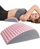 Back Stretcher Pillow - Dr. Approved for Back Pain Relief, Lumbar Support, Sciatica Pain Relief, Posture Corrector - Pink - Buy Online on GoSupps.com