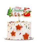 Blumomon 1Pcs Merry Christmas Cake Topper Xmas Cupcake Pick Decorations for Xmas Party New Year Ceremony Cake Cake Decor Party Supplies Christmas-1 - Buy Online on GoSupps.com