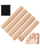 Open Toe Tube Sleeves Protector Cushions - Fabric Silicone Gel for Bunion Hammer Toe Callus Blister Relief - 5 Pack (Large) | International Shipping - Buy Online on GoSupps.com