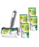 Foyer Nuage 2-in-1 Lint Roller & Brush - Extra Sticky Lint Roll for Pet Hair Clothing & Furniture - 300 Sheets + 5 Refills Ideal for International Shipping - Buy Online on GoSupps.com