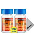 Buy Kirkland Nighttime Sleep Aid Sleeptabs 25mg - 96 Tablets + Free Microfiber Cleaning Cloth (2 Pack 192 Count) | International Shipping Available - Buy Online on GoSupps.com