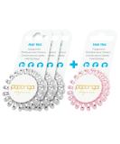 Buy Original Papanga Spiral Hair Tie - 3 + 1 Benefit Pack Elegance Edition - Small Size 3 Elegant Silver + 1 Elegant Ros - International Shipping Available - Buy Online on GoSupps.com