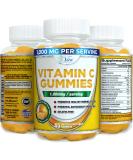 Organic Vitamin C Gummies 1000mg for Adults and Kids - Immune Boosting Orange Flavored Chewable Vitamins - 45 Count Pack - Buy Online on GoSupps.com