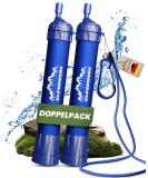 Alpine Value Water Filter Outdoor Double Pack - 4000 Liters of Clean Drinking Water | 99.99% Germ & Bacteria Removal - Buy Online on GoSupps.com