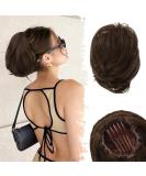 BARSDAR Synthetic Hair Dutt Extension - Golden Chestnut Brown Chignon with Clip | Short Pferdes Dutt for Women - 20cm - Buy Online on GoSupps.com