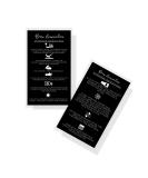 Brow Lamination Aftercare Instruction Cards | 50 Pack | 2x3.5 Business Card Size | DIY Brow Lift and Tint Kit | Snatched Brows - Black with White Icons - Buy Online on GoSupps.com