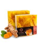 Panu Soap Turmeric - Vegan Natural Shower Soap Bar for All Skin Types | 110g Premium Solid Shampoo & Shower Gel - Buy Online on GoSupps.com