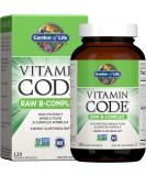 Garden of Life Vitamin B Complex - Vitamin Code Raw B Complex - 120 Vegan Capsules, High Potency B Complex Vitamins for Energy & Metabolism with B6, Folate & B12 as Methylcobalamin plus Probiotics