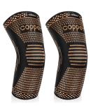 Buy Copper Elbow Brace Compression Sleeve - Pain Relief for Tendonitis Tennis & Golfers Elbow Arthritis Support for Men & Women - Medium Black - Buy Online on GoSupps.com