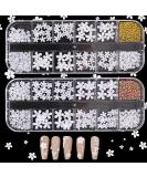 3D White Nail Flowers- 2 Set Acrylic Charms with Pearls, Caviar Beads, and Resin Decals for Women & Girls Nail Art - Buy Online on GoSupps.com