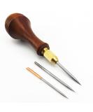 3pcs Leathercraft Switzerland Steel Sewing Stitching Needles & Awl Set - Buy Online on GoSupps.com