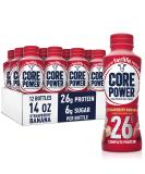 Fairlife Core Power 26g Protein Milk Shakes, Ready To Drink for Workout Recovery, Strawberry Banana, 14 Fl Oz (Pack of 12) - Buy Online on GoSupps.com