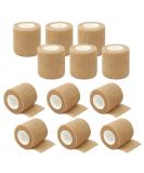 12 Rolls 2 Inch Athletic Pre Wrap Tape - Self Adhesive Bandage Wrap for Sports - 5 Yards Black (Brown) - Buy Online on GoSupps.com