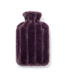 Brevian 2L Hot Water Bottle with Faux Fur Cover - Plum Purple Regular | UK - Buy Online on GoSupps.com