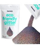 Hemway Biodegradable Eco Body Glitter - Cosmetic Safe Gun Metal Holographic - 100g Fine Grade 1/128 | Eco-Friendly Cosmetic Glitter - Buy Online on GoSupps.com