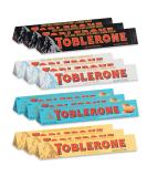 Toblerone Swiss Chocolate Variety Pack - Milk, Dark, White, Salted Caramelized Almond - Easter Chocolate - 3.52oz (12 Pack) - Buy Online on GoSupps.com