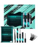 U CRUSHLASH DIY Lash Extension Kit - 280pcs 9-16mm 50D & 100D Lashes with Bond & Seal | Complete Eyelash Extension Set for Self Use - Buy Online on GoSupps.com