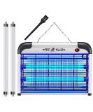 2800V Electric Bug Zapper with 20W Blue Light | Powerful Mosquito Killer for Moth, Fruit Fly, Fungus Gnat | Plug-in Pest Control Machine - Garage Bug Catcher/ Eliminator/ Trap/Shocker - Black - Buy Online on GoSupps.com