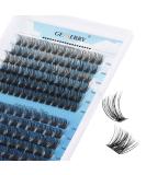 Gemerry Cluster Eyelash Extensions 144pcs, C3/C9 D Curl 12-16mm Mix Ribbon Lashes, Wide Stem Natural DIY Lash Extensions - Buy Online on GoSupps.com