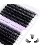 Premium 3D Individual Eyelashes 60p/80p - DIY Cluster Eyelash Extensions D Curl Fluffy Styles (12-16mm) - Perfect for Home Use - Buy Online on GoSupps.com