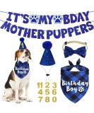 JOTFA Dog Birthday Party Supplies Multi Sizes Dog Birthday Bandana Boy Dog Birthday Hat Bow Tie Birthday Numbers It s My Bday Mother Puppers Sign Banner for Medium Large Dogs Pets (Large Blue) Blue Large - Buy Online on GoSupps.com