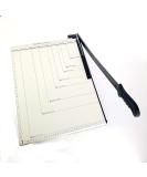 A4 Guillotine Paper Cutter with Metal Base  (12" x 10" inch top)  Paper Trimmer with Multi Sheet Capacity  Heavy Duty Blade for Photo Craft Cardstock  Large Paper Cutter for Home or Office - Buy Online on GoSupps.com