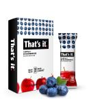 Apple Blueberry Fruit Bar | High Fiber Vegan Snack | Gluten Free Paleo | Non GMO | No Sugar Added | Energy Food (12 Pack) - Buy Online on GoSupps.com