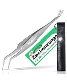 Buy Mydaisy 2 in 1 Tick Pliers - Stainless Steel Tick Removal Tool for Dogs Cats Horses | Portable Case Included - Buy Online on GoSupps.com