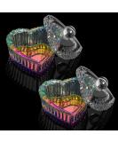 Buy TAKIYA 2PCS Heart-Shaped Dappen Dish - Colorful Acrylic Monomer Dish for Nail Art - Small Glass Crystal Cup Tools for Tips and Designs - Buy Online on GoSupps.com