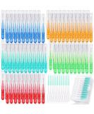 700 Pieces Interdental Brush Set | 100 Braces Brushes & 600 Toothpicks | Oral Hygiene Flossing Tool for Cleaner Teeth - Buy Online on GoSupps.com