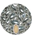 Buy Nobile Silver Metallic Wedding Almonds - 0.5 kg Confetti Bonboniers & Guest Gifts | Premium Sugar Almonds for Candy Bars - Buy Online on GoSupps.com