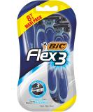 Bic Flex 3 Comfort Men's Razors Pack of 8 - with Three Movable-Blade Razors and Lubricating Strips for an Extra Smooth Shave 3 Count (Pack of 8) - Buy Online on GoSupps.com