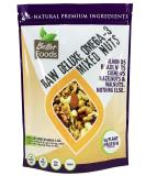 Raw Unsalted Deluxe Omega-3 Mixed Nuts (Almonds, Brazil Nuts, Cashews, Hazelnuts and Walnuts) - Non-GMO Natural Nuts Gluten-Free No Added Salt Sugar or Fat unsalted 1.25 Pound (Pack of 1) - Buy Online on GoSupps.com