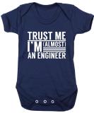 Hippowarehouse Engineer Baby Vest (Short Sleeve) - Trust Me, I'm Almost There! - Boys Girls - Buy Online on GoSupps.com