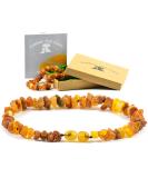 AmberPetCare Raw Baltic Amber Necklace for Dogs & Cats Natural Healing & Style - Buy Online on GoSupps.com